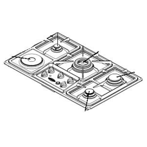 Table de cuisson Godin 6429 Chtelaine