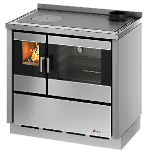 Cuisinire  bois Cadel Kook 90 4.0 avec ventilation