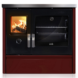 Cuisinire  bois Deville Melisse 90 bordeaux C086AB03