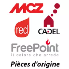 Déflecteur inférieur grand en acier - MCZ (Cadel-FreePoint-Red) Réf.42040570B