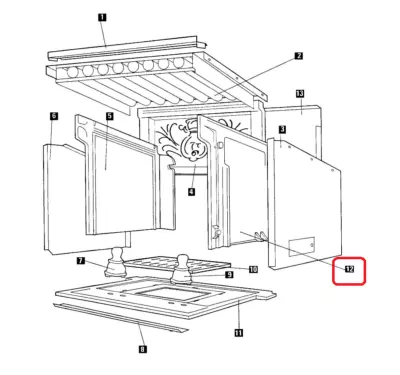 COTE DROIT FONTE INSERT 634 - SUPRA Réf. 04047 (SUIVI)