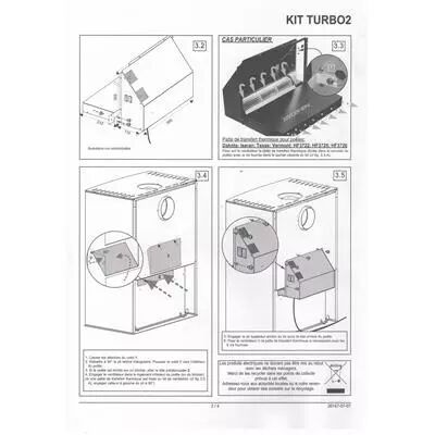 Kit turbo 2 Supra complet pour poêles à bois Supra réf. 100155 (Référence épuisée)