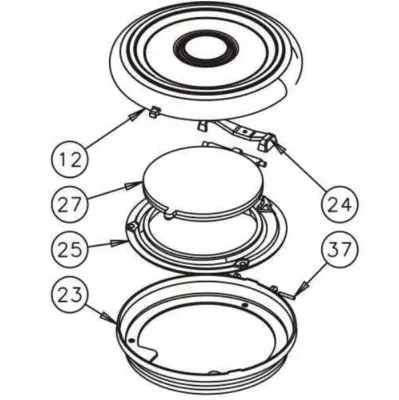 TAMPON TRAPPE CHARGEMENT 3721 / 3731 - GODIN Réf. 21440373100 (SUIVI)