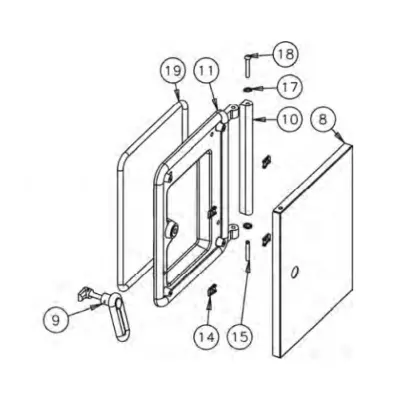 CRAPAUDINE PORTE LATERALE ECO - GODIN Réf. 12943362101001 (SUIVI)