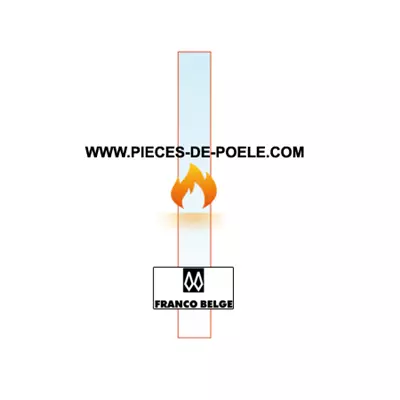 Lamelle verre 190X20mm = FRANCO BELGE 199302 (DISPO)