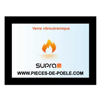 Verre vitrocéramique sérigraphié 685x511mm - SUPRA Réf. 27316 (SUIVI)