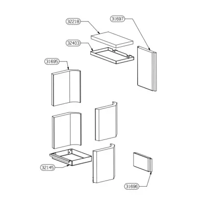 Parement intérieur fond inférieur - SUPRA 31696 (SUIVI)