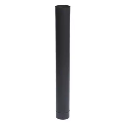 Tuyau Ø150 M/F 100cm (94cm utile) émaillé noir mat - TEN 344011 (SUIVI)