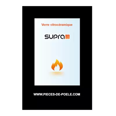 Verre vitrocéramique sérigraphié 260x355mm - SUPRA 40582 (SUIVI)