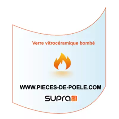 Verre vitrocéramique bombé Margo - SUPRA Réf. 40625 (SUIVI)