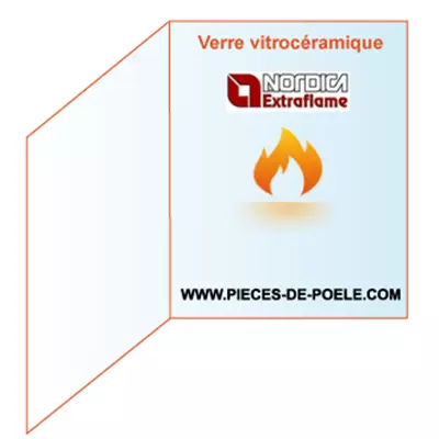 Verre vitrocéramique 2 côtés 442x742x433mm - LA NORDICA - réf. 6028810