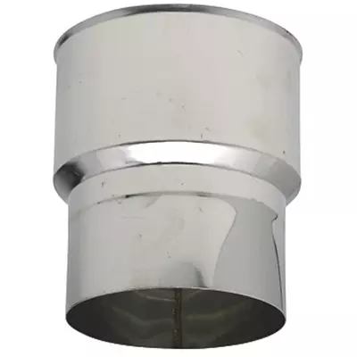 Réduction départ F/F Inox 304 femelle Ø139 x femelle Ø130mm - TEN Réf. 613130