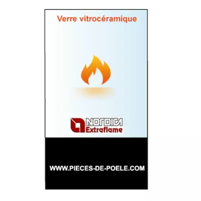 Verre vitrocéramique sérigraphié 293x458mm - LA NORDICA Réf. 7025412