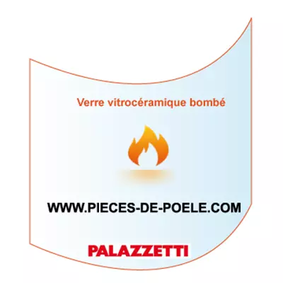 Verre vitrocéramique bombé - PALAZZETTI Réf. 892504030