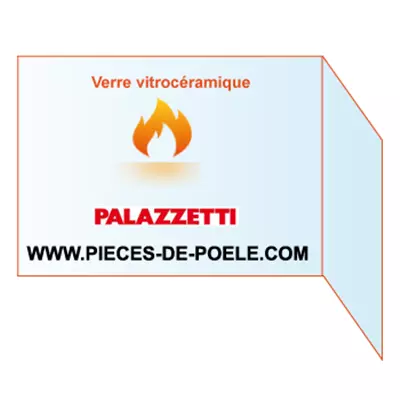 Verre vitrocéramique plié - PALAZZETTI Réf. 892510670