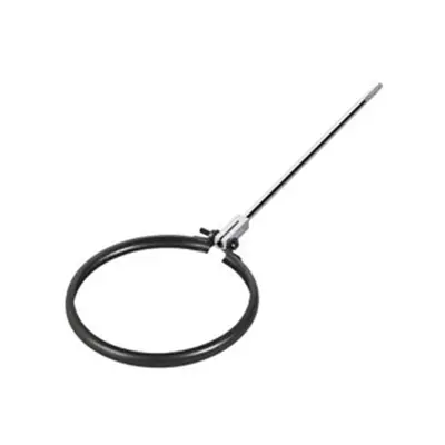 Collier fixation émaillé Ø150 noir mat avec tige 25 cm - TEN Réf. 923401