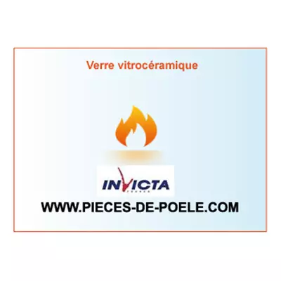 Verre vitrocéramique 613x330x4mm = INVICTA Réf. AX116674A (DISPO)