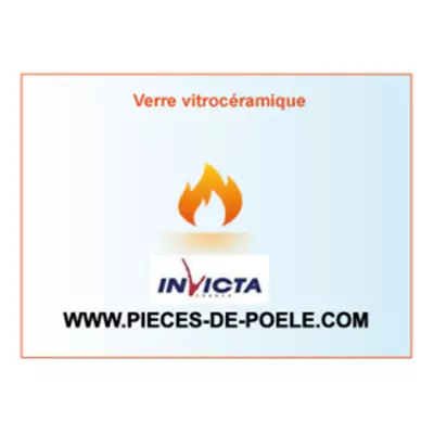 Verre vitrocéramique 720x363x4mm = INVICTA Réf. AX216680A (DISPO)