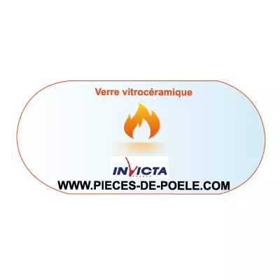 Verre vitrocéramique oval 716x316x4mm = INVICTA Réf. AX606480A (DISPO)