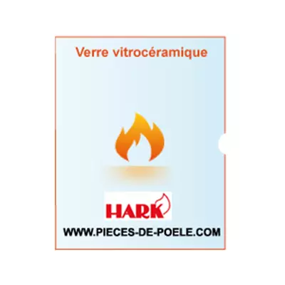 Verre vitrocéramique avec orifice 640x520mm - HARK Réf. ETRAD0100013