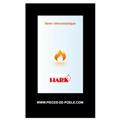 Verre vitrocéramique sérigraphié 358x596mm - HARK Réf. ETSTO0100004 (Référence épuisée)