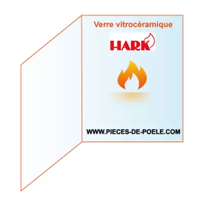 Verre vitrocéramique à 2 côtés 266x535mm - HARK Réf. ETSTO0100041