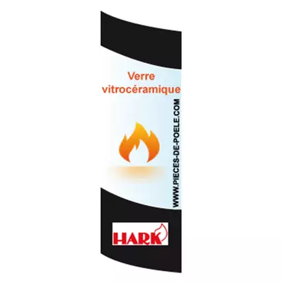 Verre vitrocéramique bombé sérigraphié 209x500mm - HARK Réf. ETSTO0120005