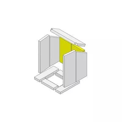 Brique de fond 0601c pour poêle Hark 48N / Hark 703