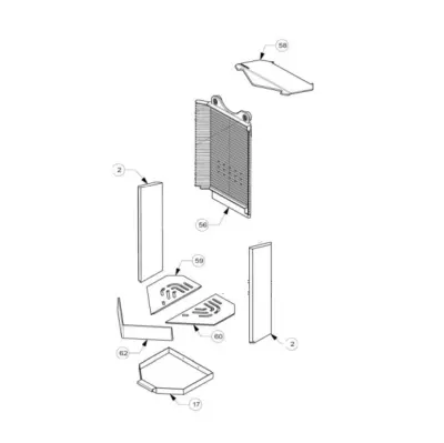 DEMI GRILLE DROITE MOAÏ - INVICTA Réf. F610917B