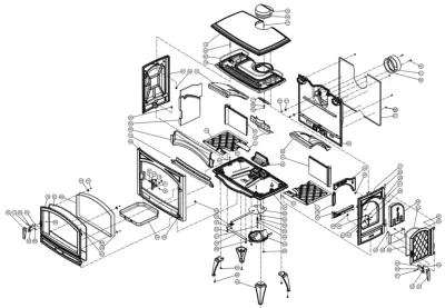 KIT COMPLET DE 8 BRIQUES 760WD - DOVRE Réf. 03.77588.100 (SUIVI)