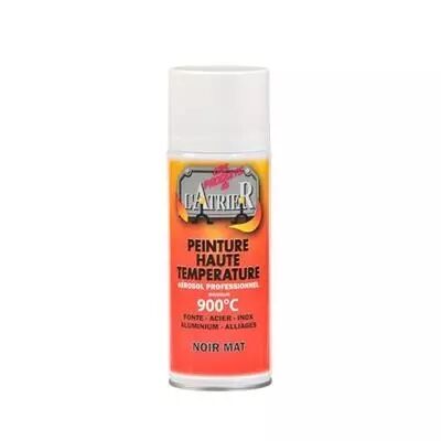 Peinture haute température aérosol 400ml Noir mat (SUIVI)