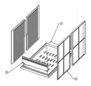 Support foyer (grille bois) Armonnie 241100 - GODIN 10367241100 (SUIVI)