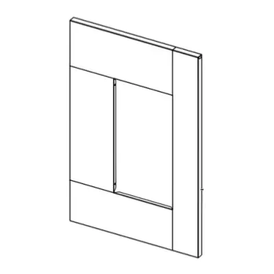 Panneau frontal Anthracite - MCZ (Cadel-FreePoint-Red) Réf.4D24019446340