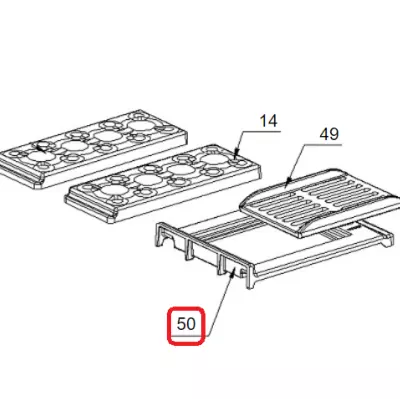 Support de grille en fonte  - LA NORDICA Réf. 6036822 (SUIVI)