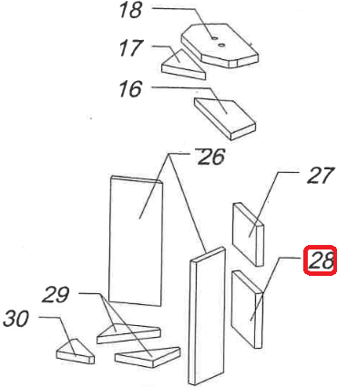 Arriere Vermiculite Inferieur - SUPRA Réf. 36711