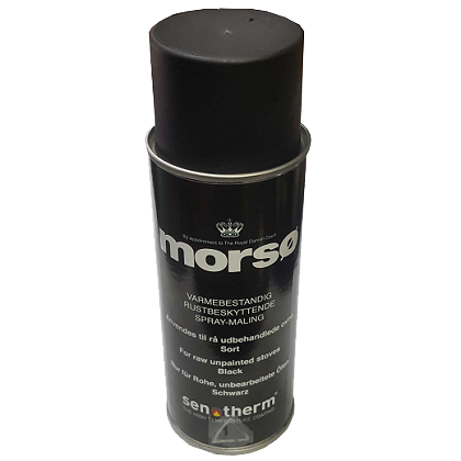 Bombe peinture sténotherme 400ml noir anthracitepour poêle Morso originaux - MORSO Réf. 62902300