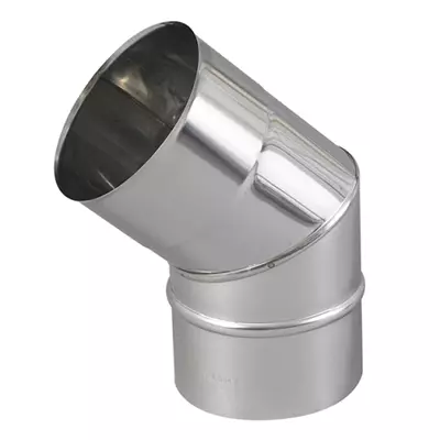 Coude 2 parties BR 45° Ten Inox 304 Pro Ø125mm - TEN Réf. 264125