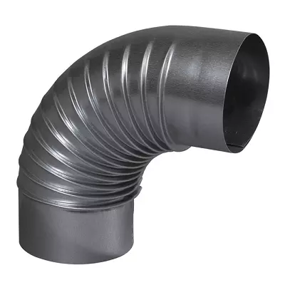 Coude plissé 90° aluminié Ø139mm - TEN Réf. 372139