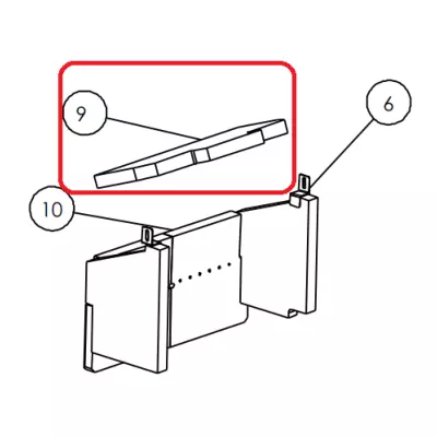 Déflecteur / Baffle Brick Blu C Seven - Charnwood Réf. 011/ERE131