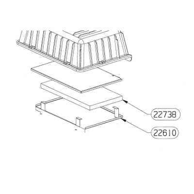 Deflecteur 22610 + vermiculite 22738 astra - SUPRA 91134 (STOCK)