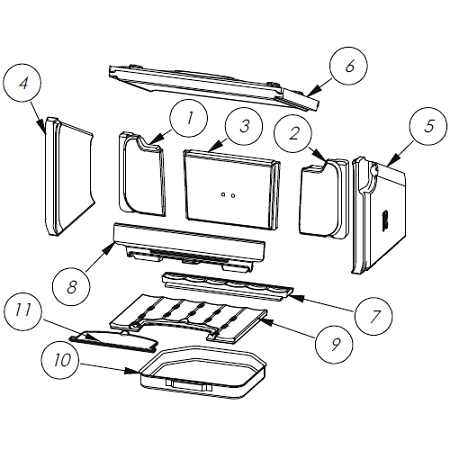 Grille pour poêle à bois - LACUNZA 7066578021