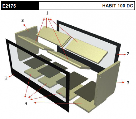 Kit complet de 10 briques vermiculite pour E2175 / M5986