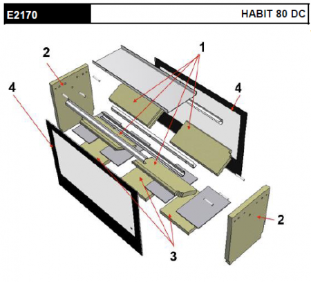 Kit complet de 6 briques vermiculite pour E2170 / M5981