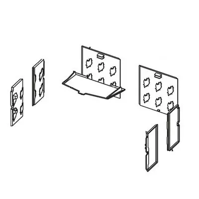 Lot de 7 plaques fonte pour insert GODIN 3268 (S)