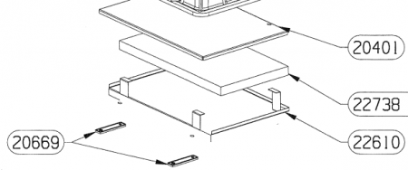 Patte fixation déflecteur à l\'unité - SUPRA Réf. 20669