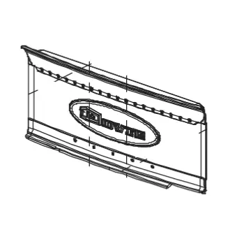 PLAQUE ARRIERE 2180 - DOVRE Réf. 03.37648.000