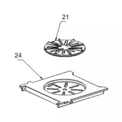 SUPPORT DE GRILLE ESTER - LA NORDICA Réf. 1136001