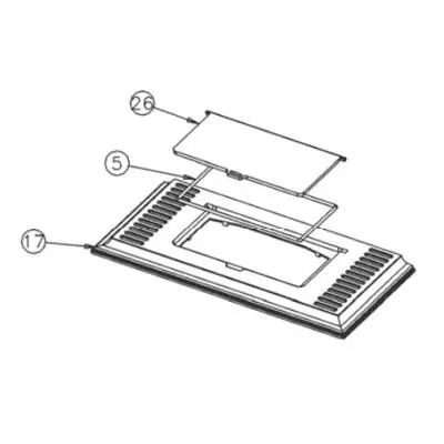 TAQUE DESSUS 3145 - GODIN Réf. 11401314500 (STOCK)