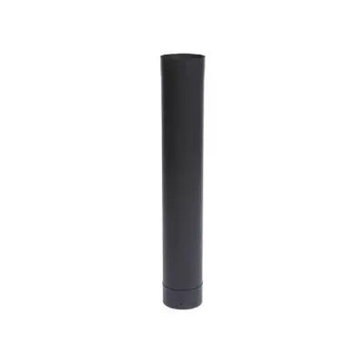 Tuyau Ø111 M/F 66cm (60cm utile) émaillé noir mat - TEN 344663 (STOCK)