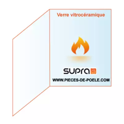 Verre vitrocéramique prismatique 150x150 x 234 mm - SUPRA 82638 (STOCK)